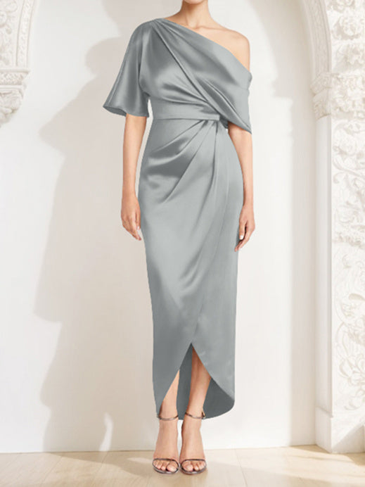 Sheath/Column One-Shoulder Asymmetrical Mother of the Bride Dresses