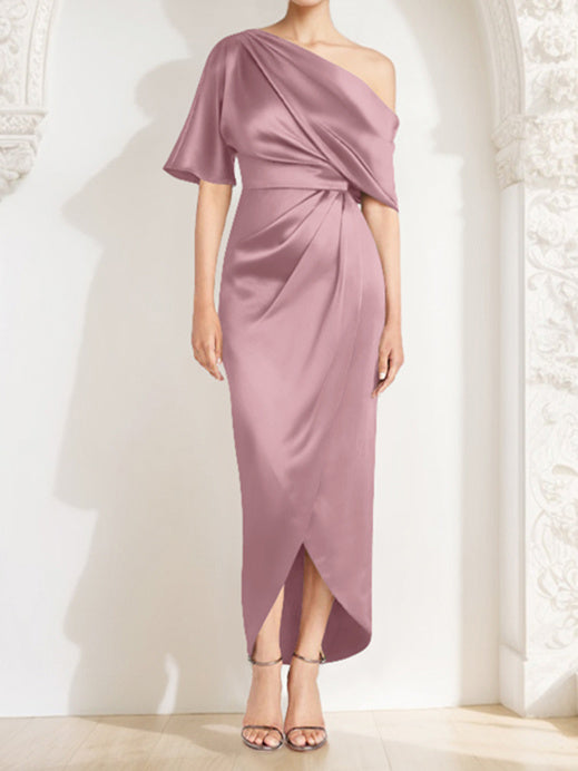 Sheath/Column One-Shoulder Asymmetrical Mother of the Bride Dresses