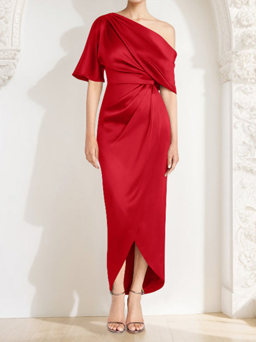 Sheath/Column One-Shoulder Asymmetrical Mother of the Bride Dresses