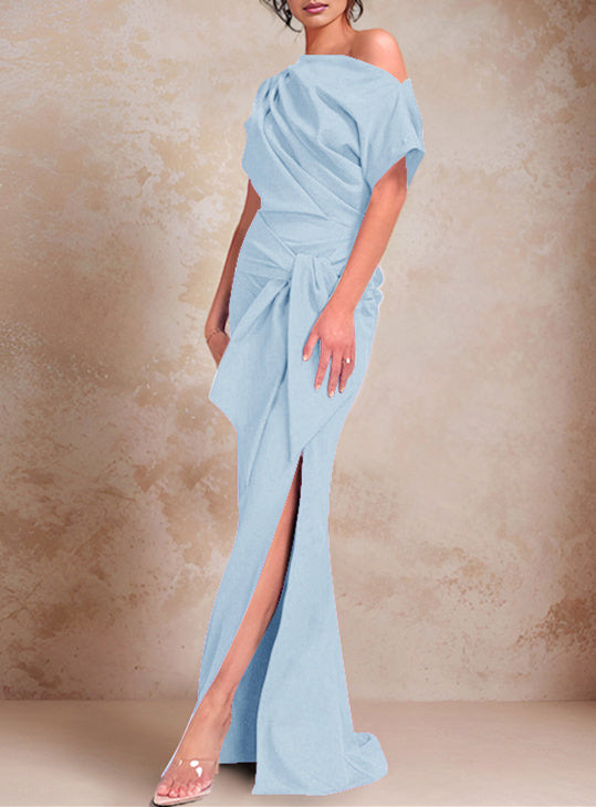 Trumpet/Mermaid One-Shoulder Floor-Length Mother of the Bride Dresses