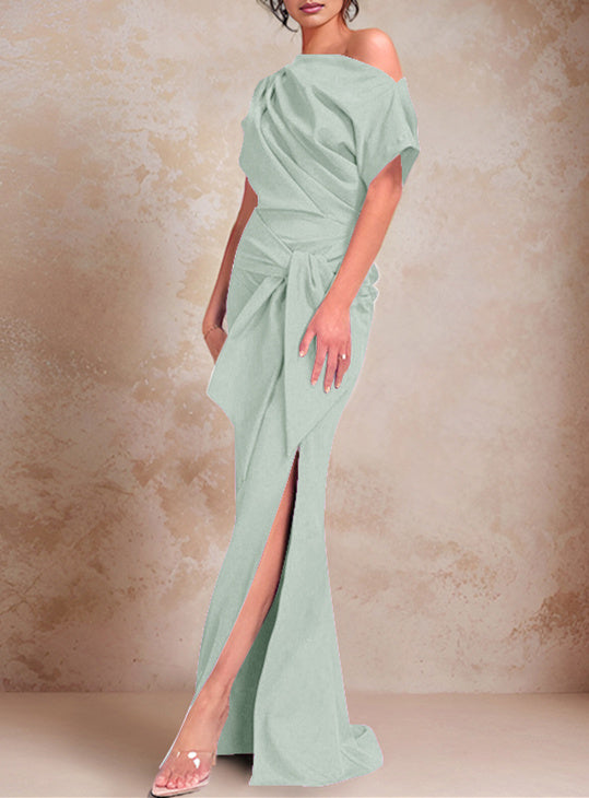 Trumpet/Mermaid One-Shoulder Floor-Length Mother of the Bride Dresses