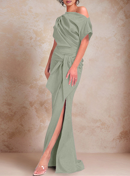 Trumpet/Mermaid One-Shoulder Floor-Length Mother of the Bride Dresses