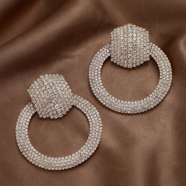 Stylish Rhinestone Stud Earrings