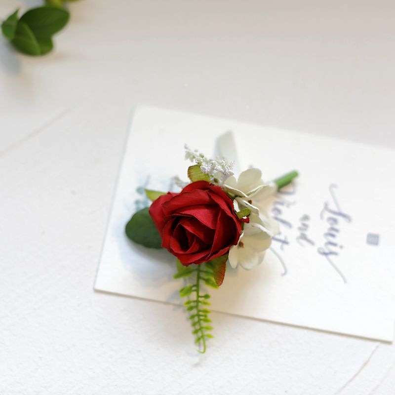 Wedding wrist flowers Boutonnieres Artificial Flower Modern Contemporary