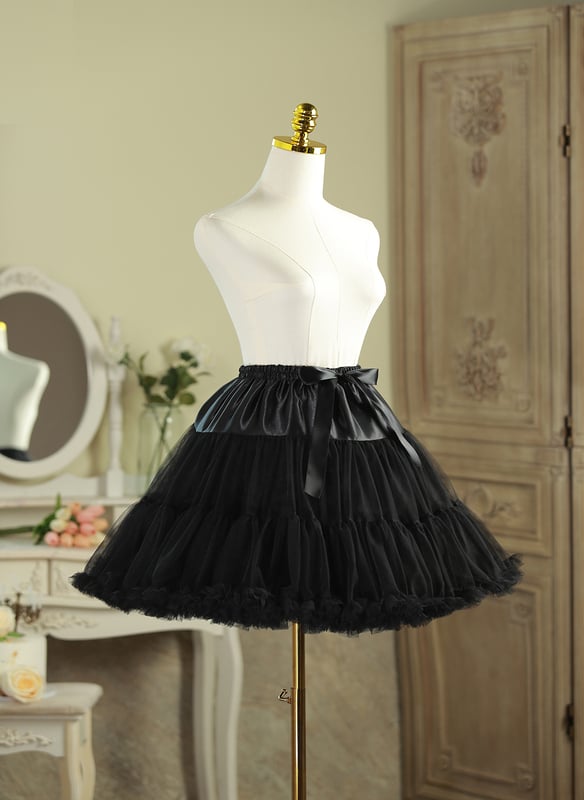 A-Line Slip Lace/Satin 3 Tiers Petticoats