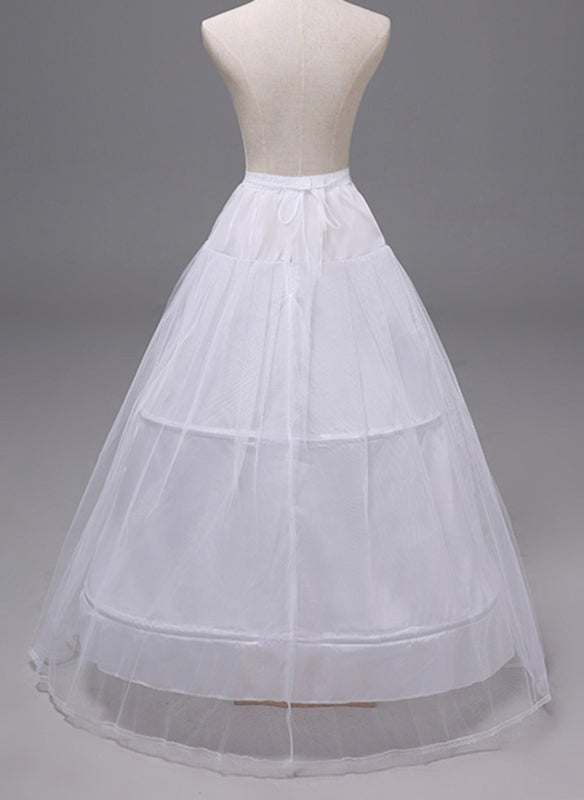 A-Line Slip Polyester Floor-Length 2 Tiers Petticoats