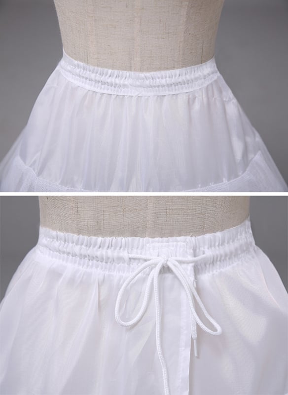 A-Line Slip Polyester Floor-Length 2 Tiers Petticoats