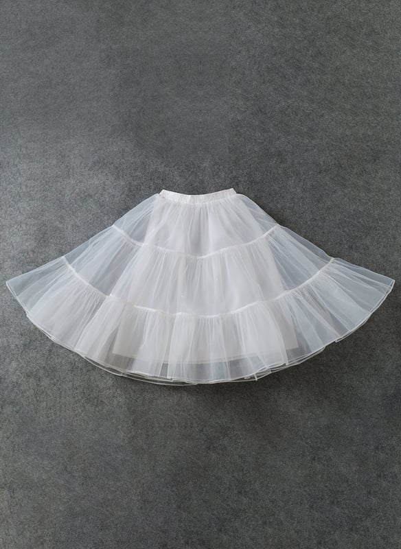 A-Line Slip Polyester Tea-Length 3 Tiers Petticoats