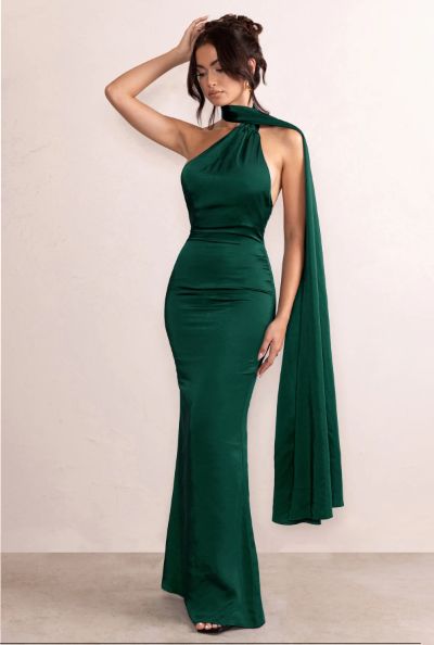 Sheath/Column Halter Floor-length Prom Dresses