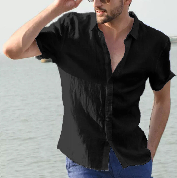 Men's Casual Solid Colour Shirt