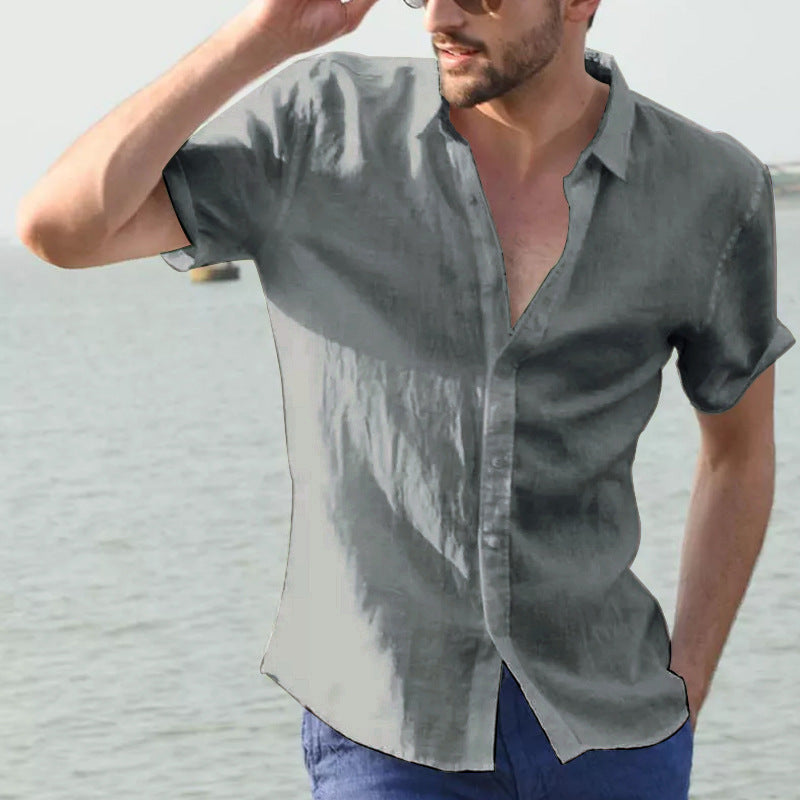 Men's Casual Solid Colour Shirt