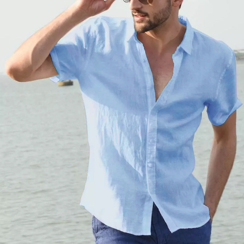 Men's Casual Solid Colour Shirt